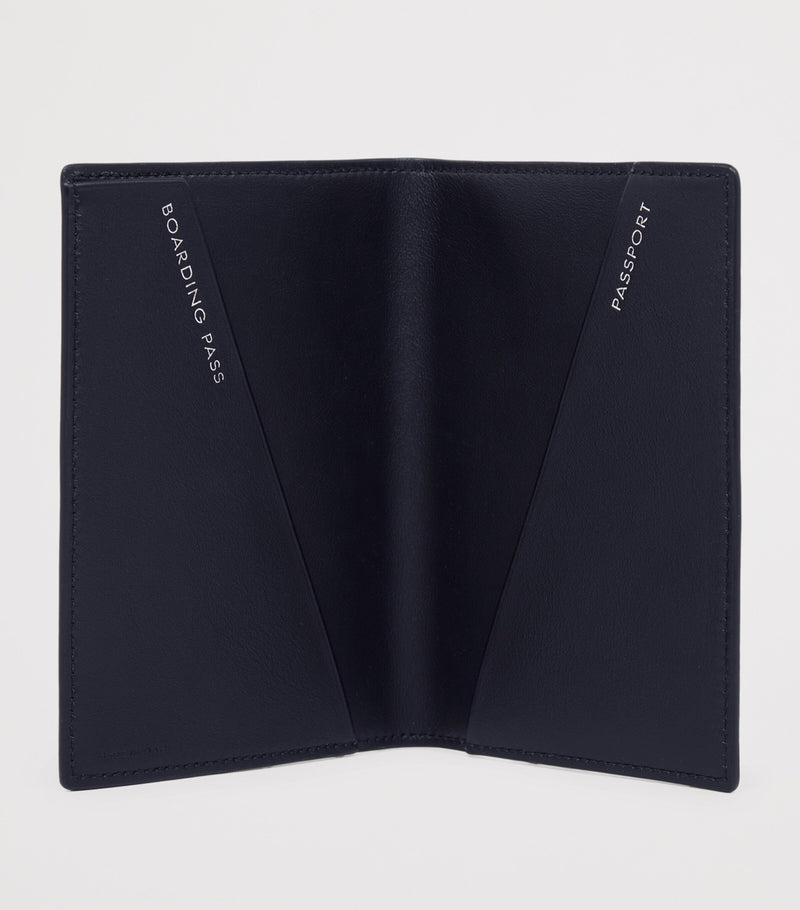 Smythson Panama Leather Stripe passport holder (British brand)