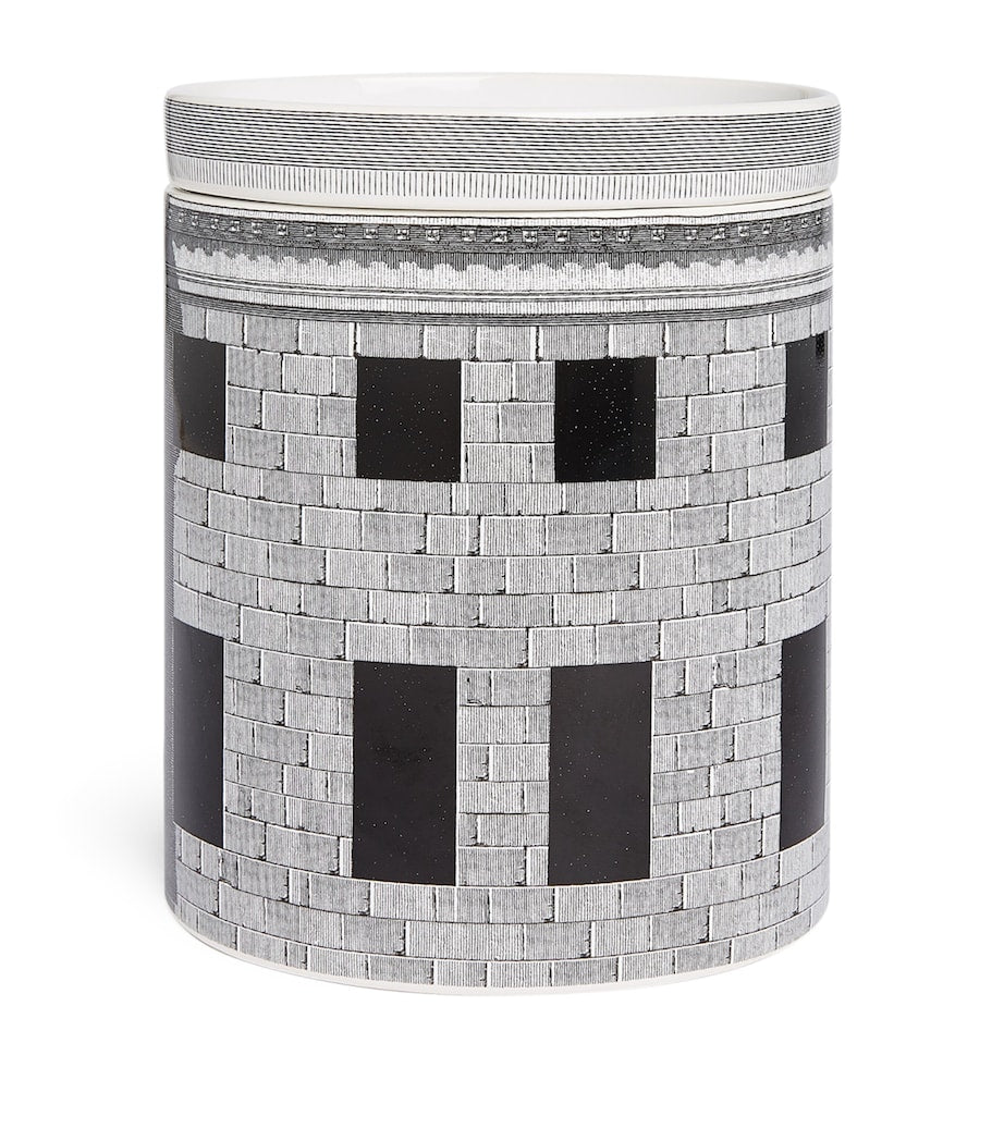 Fornasetti Architettura large candle in ceramic design (British brand)