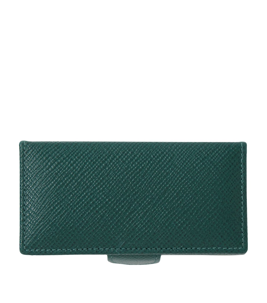 Smythson Panama leather cufflink box, imported from the UK