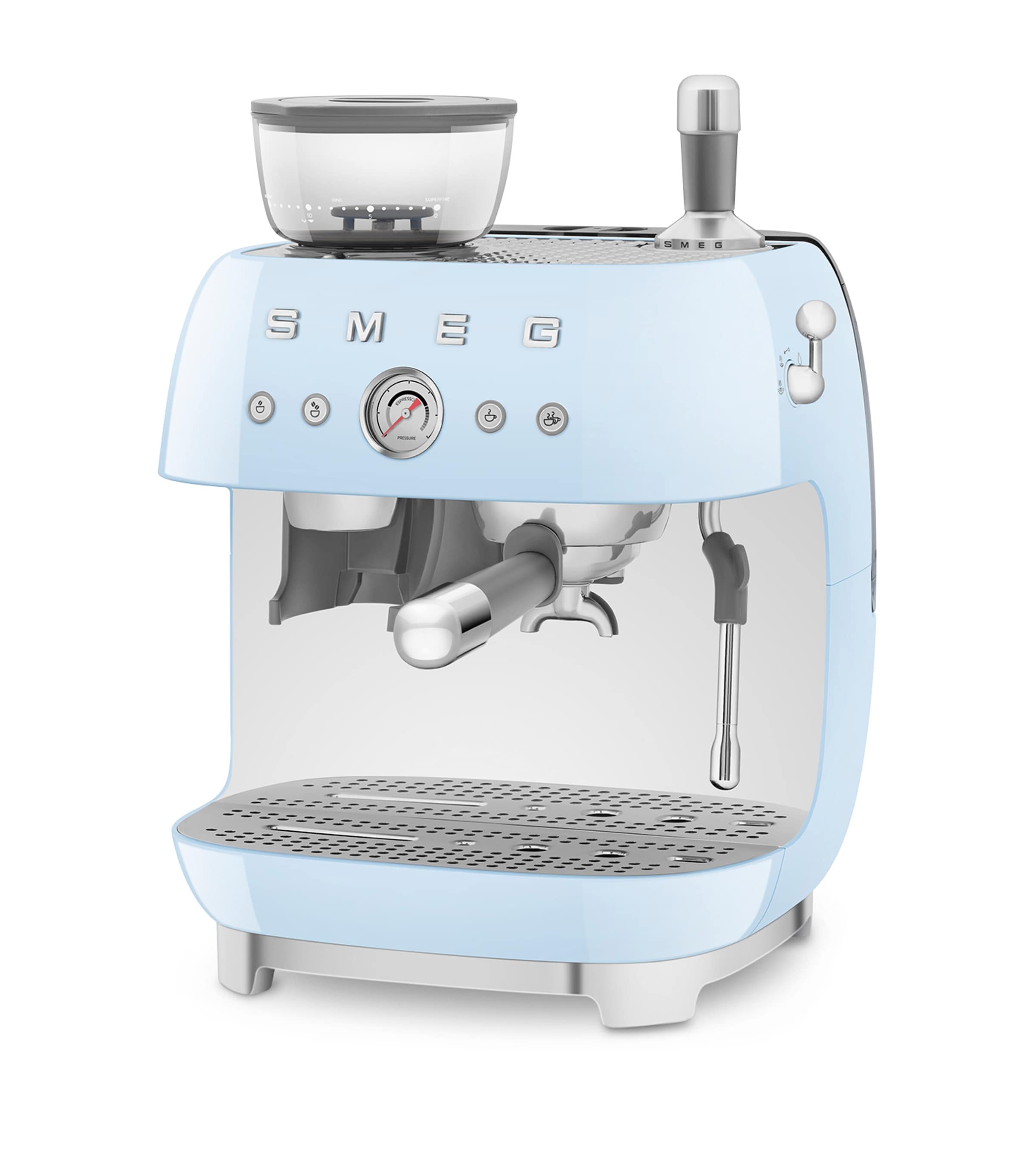 Smeg espresso coffee machine with grinder, UK version