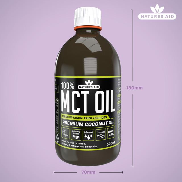 Natures Aid 100% MCT Oil Premium Coconut Oil    500ml GOODS M&S   