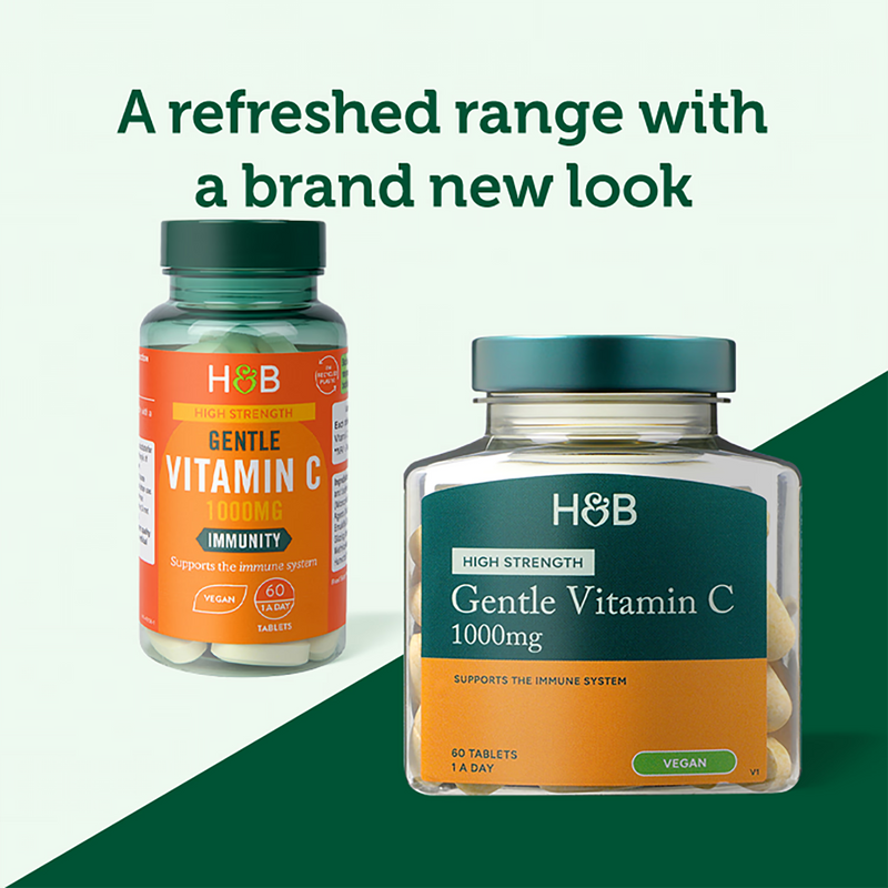 Holland & Barrett Gentle Vitamin C Tablets 1000mg 60 tablets, UK version