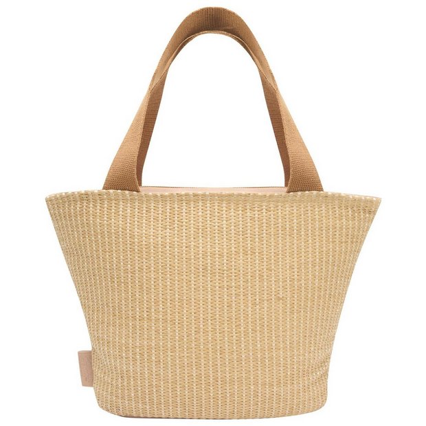 Polar Gear beige woven lunch bag, imported from the UK