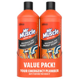 Mr Muscle Kitchen + Bathroom Drain Gel, 2 x 1L GOODS Costco UK