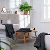 Habitat Supersoft hand towel slate grey 2 pack, imported from the UK
