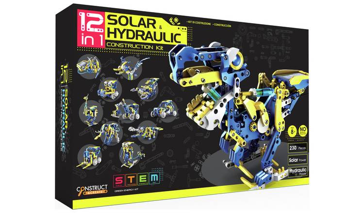 Menkind 12 In 1 Solar Hydraulic Construction Kit