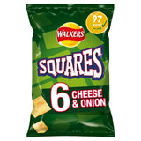 Walkers Squares Cheese & Onion Multipack Snacks   6 x 22g GOODS M&S   