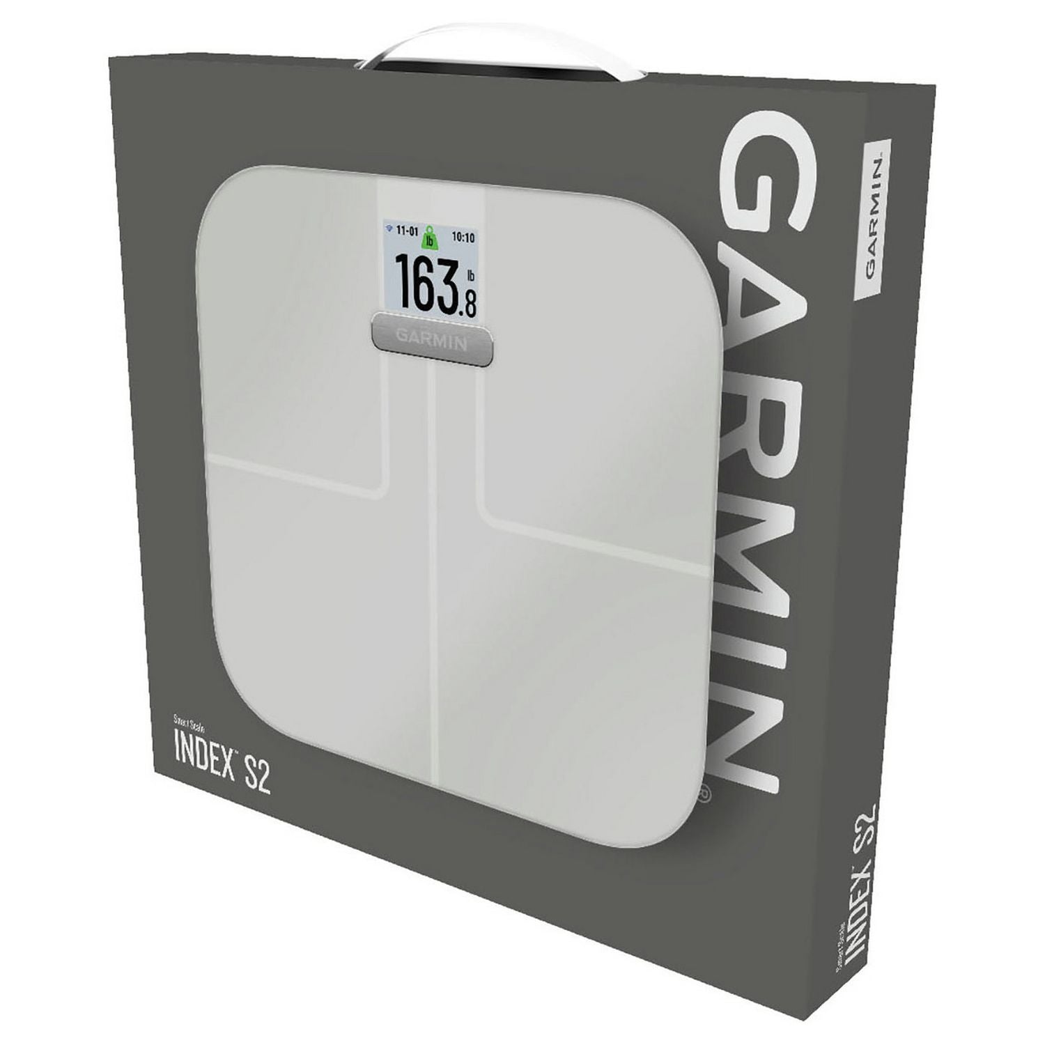 Garmin Index S2 smart bathroom scales white, UK version