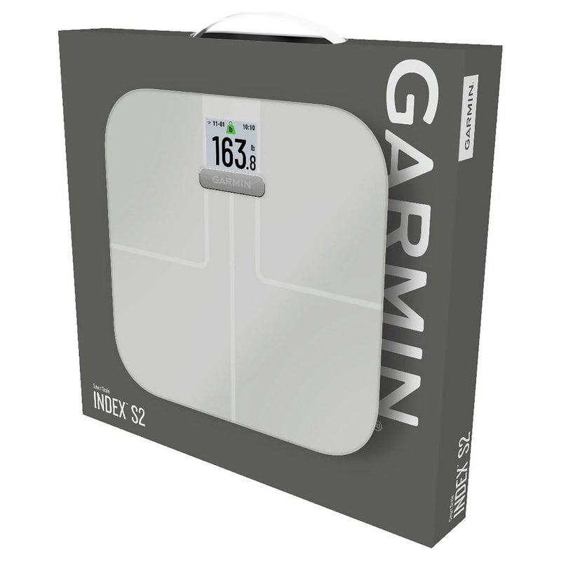 Garmin Index S2 smart bathroom scales white, UK version