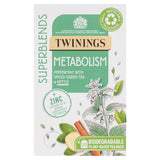 Twinings Superblends Metabolism Peppermint with Spiced Green Tea & Nettle 20 Tea Bags GOODS ASDA   