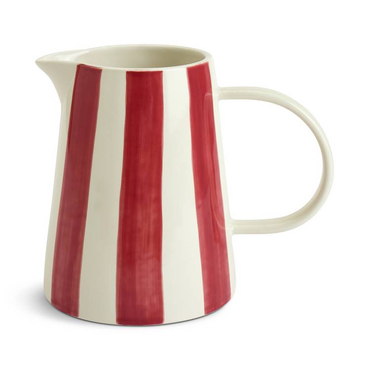 Habitat x Sanderson large stripe stoneware jug (British brand)