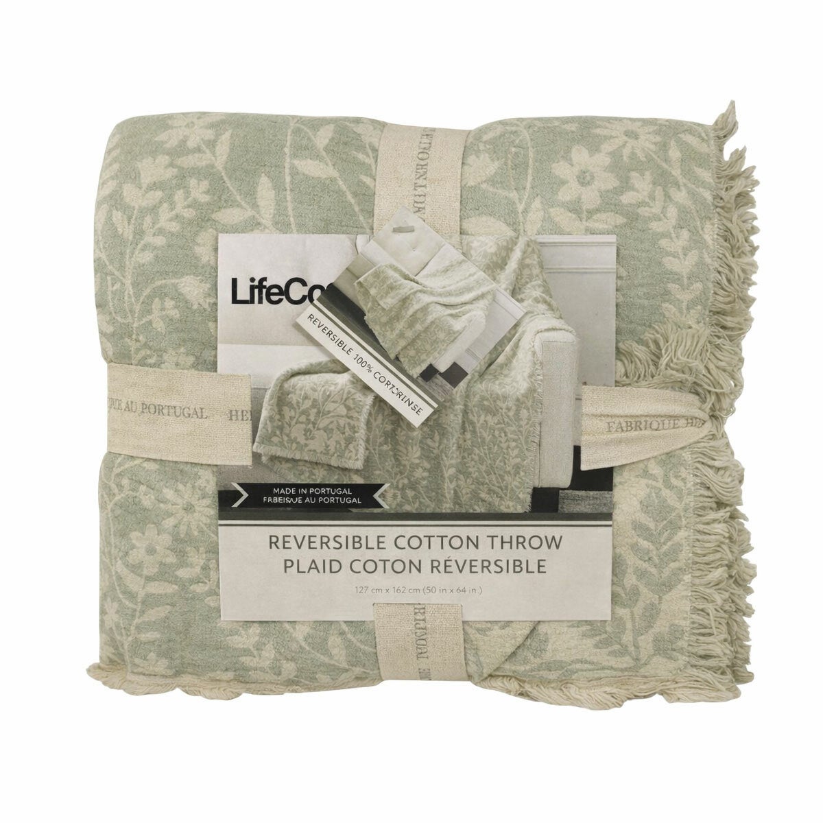 Life Comfort reversible cotton gauze throw 127x162 cm, UK version