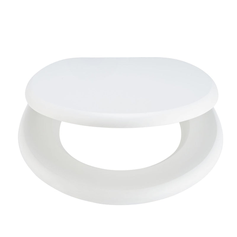 Argos Home Slow Close Wooden Toilet Seat - White