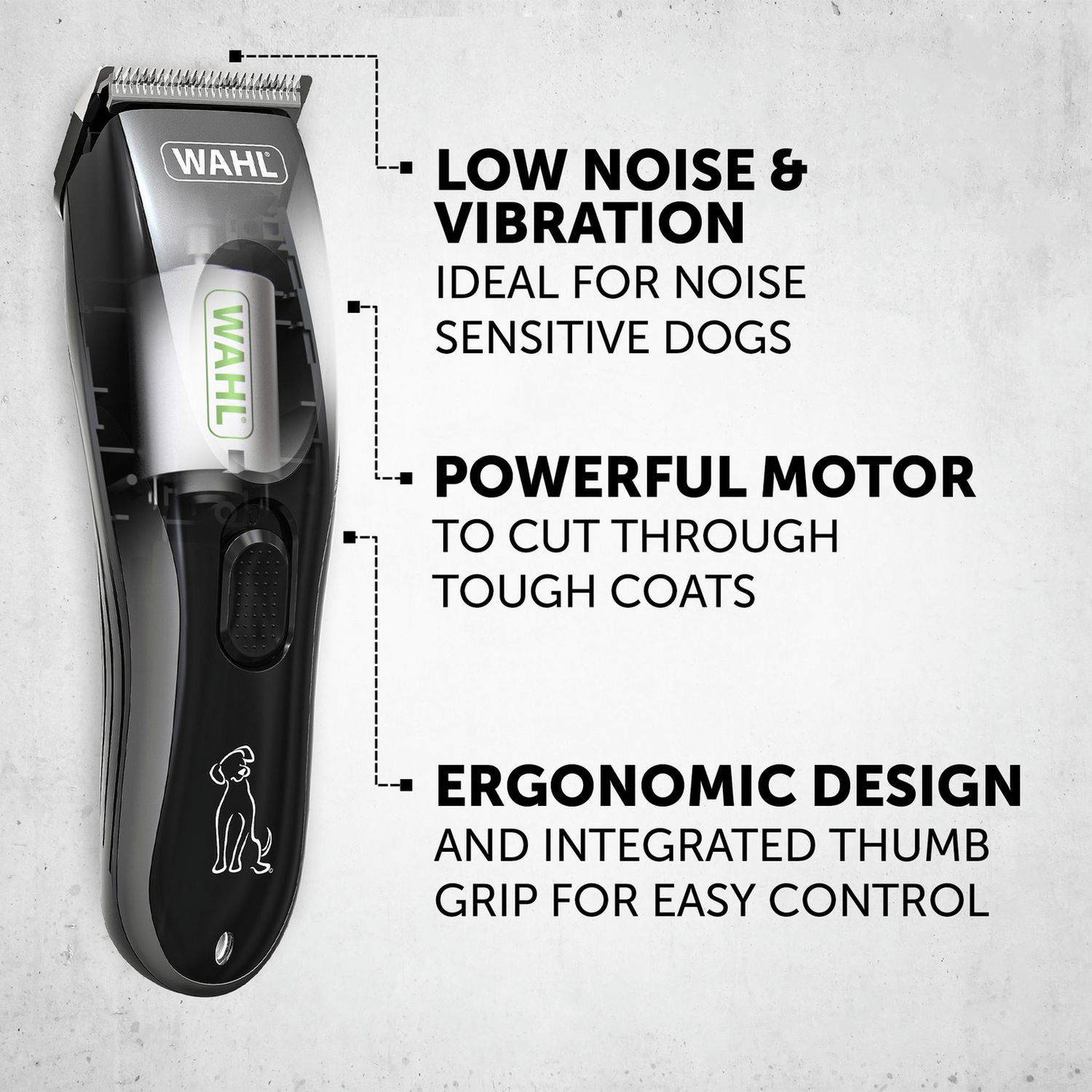 Wahl rechargeable pet clipper kit, UK version