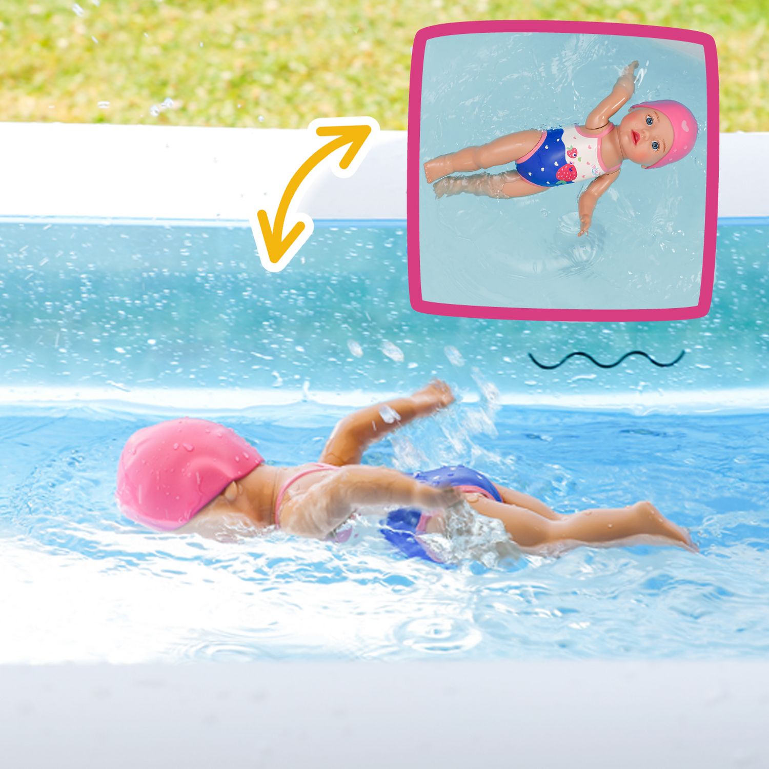 BABY born My First Swim Doll 30cm swimming toy, imported from the UK