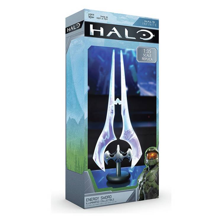 Menkind Halo Blue Energy Sword novelty light 16cm (British brand)