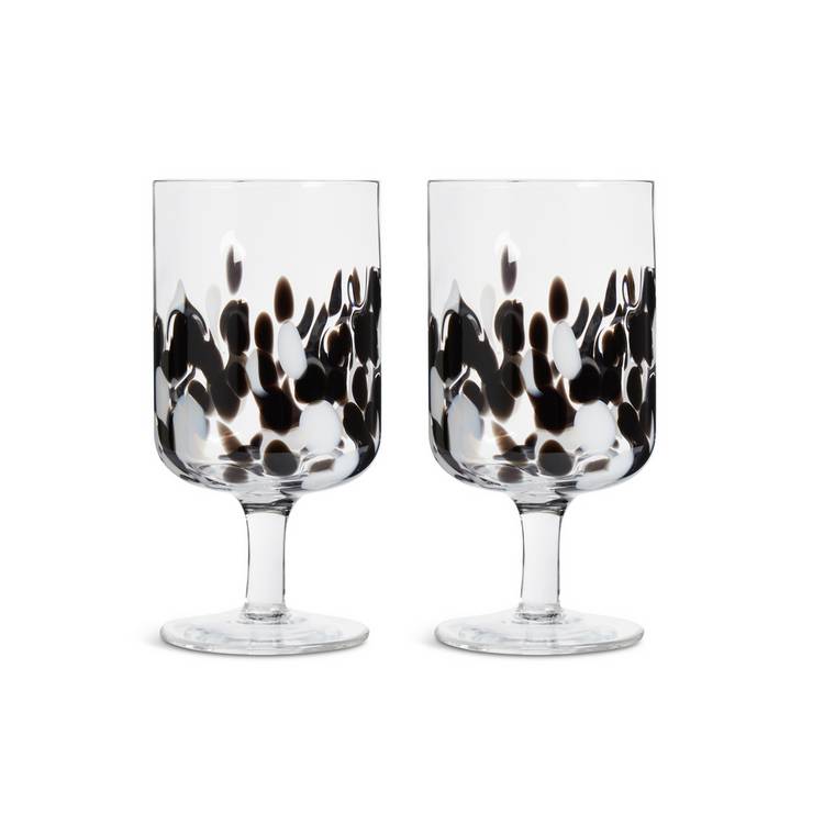 Habitat confetti design wine glasses set of 2 - British product