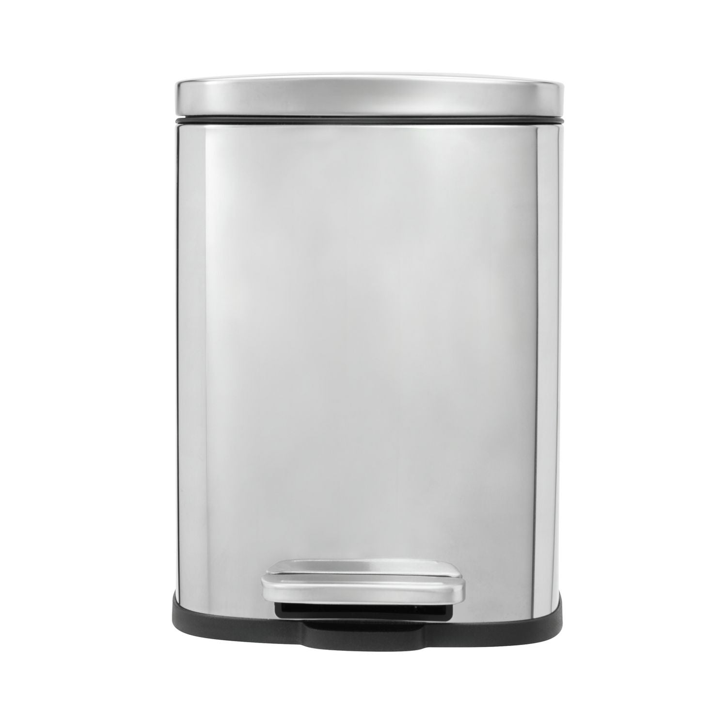 Home rectangular pedal bin 5L chrome, imported from the UK