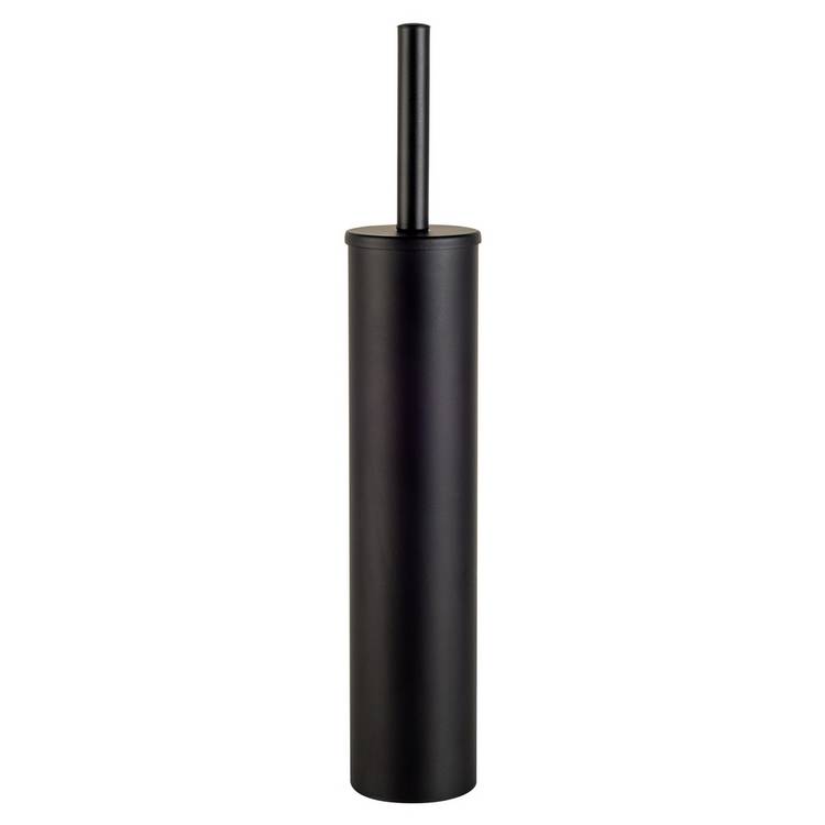 Home slimline toilet brush in matt black - British product