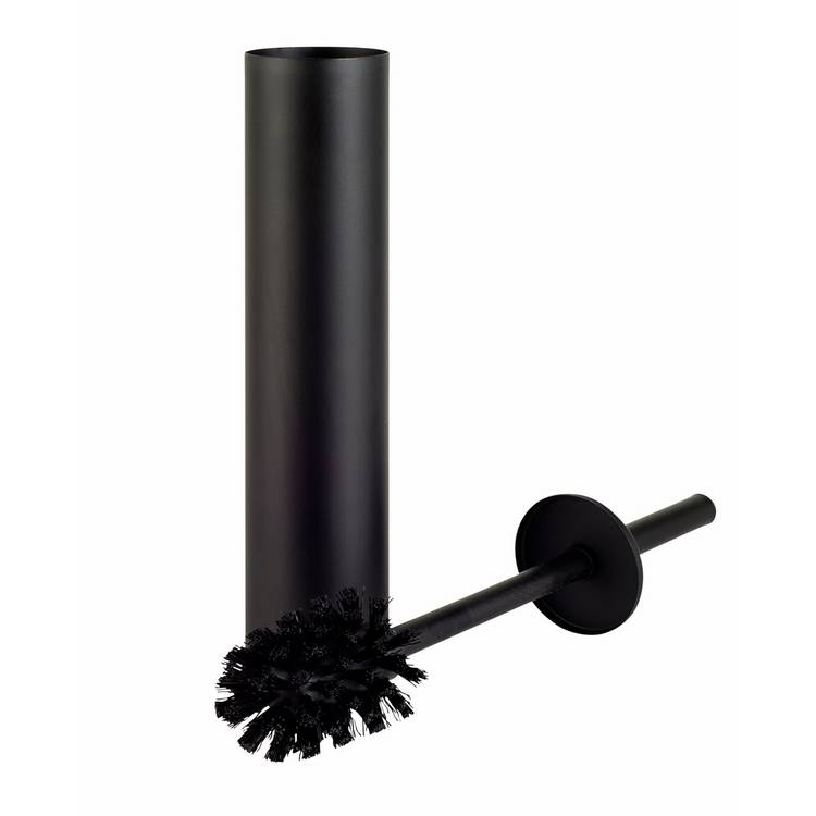 Home slimline toilet brush in matt black - British product
