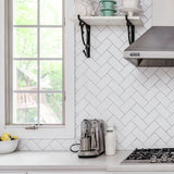 Rust-Oleum kitchen tile paint satin finish Chalk White 750ml, UK version