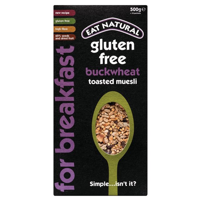 Eat Natural Gluten Free Buckwheat Toasted Muesli   500g GOODS M&S   