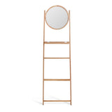 Habitat towel ladder and mirror natural mango wood, imported from the UK