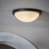 Argos Home black bathroom flush ceiling light 28cm, imported from the UK