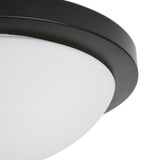 Argos Home black bathroom flush ceiling light 28cm, imported from the UK