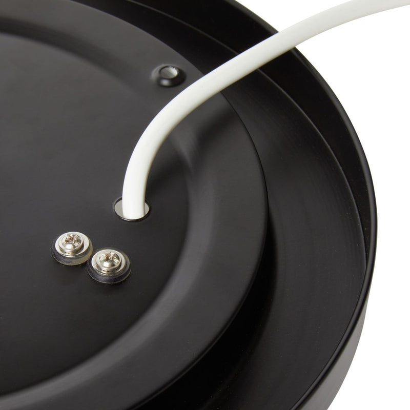 Argos Home black bathroom flush ceiling light 28cm, imported from the UK