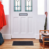Mighty Mats grey short pile doormat 60x40cm - British product