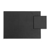 Habitat faux leather placemats and coasters set forest green - British product