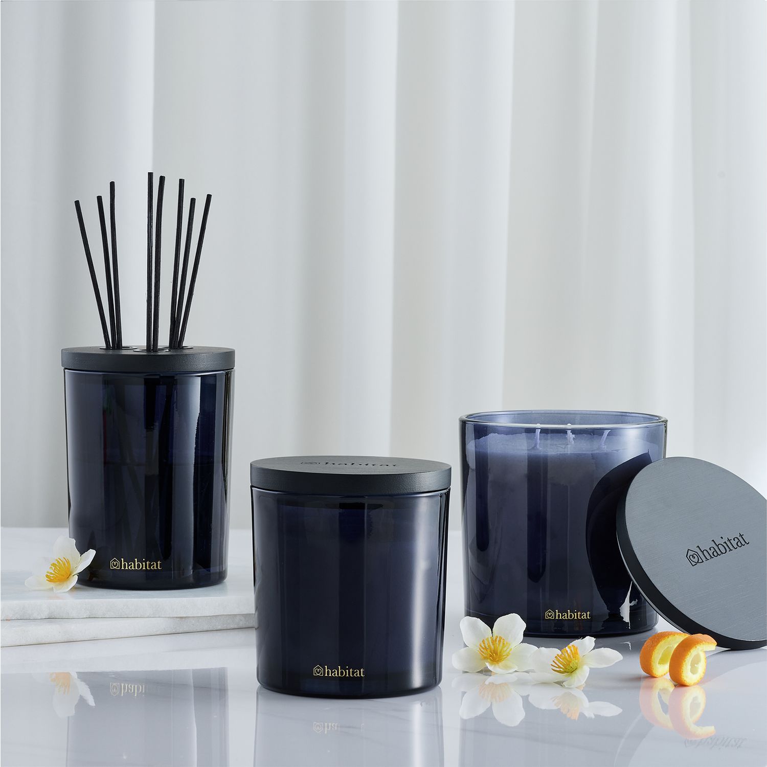 Habitat singlewick candle neroli and tonka, imported from the UK