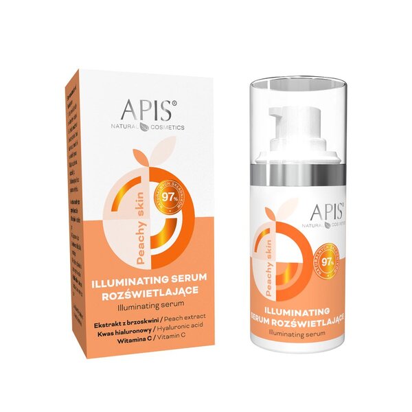 Apis Peachy Skin illuminating face serum 15ml, UK version
