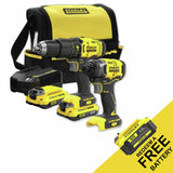 Stanley Fatmax V20 cordless combi driver kit, imported from the UK