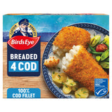 Birds Eye Breaded Cod Fish Fillets x4 440g GOODS Sainsburys   