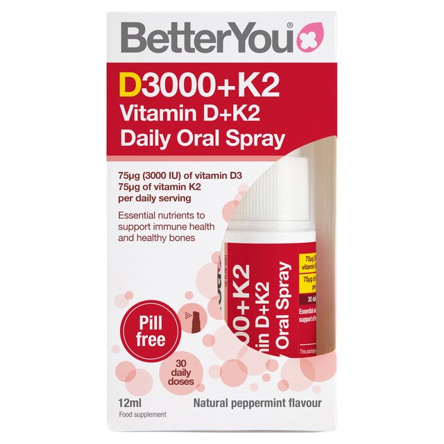 BetterYou Vitamin D & K2 Daily Oral Spray     12ml