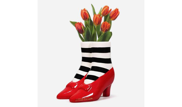 Menkind Wizard of Oz ruby slippers vase H17cm, UK version