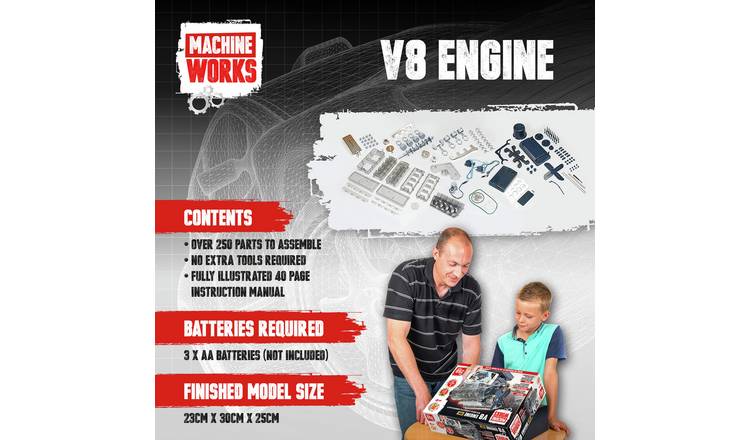 Machine Works Build Your Own Internal Combustion V8 Engine