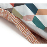 Habitat Geometric ZigZag duvet set single - British product