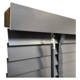 Little Black Book Basswood Grey Venetian blind 60cm, UK version