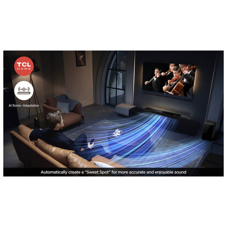 TCL Q75HK 5.1.2 soundbar with wireless subwoofer - British product
