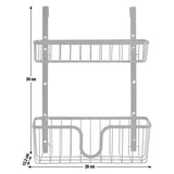 Argos Home 2 tier over door storage organiser in black - British product