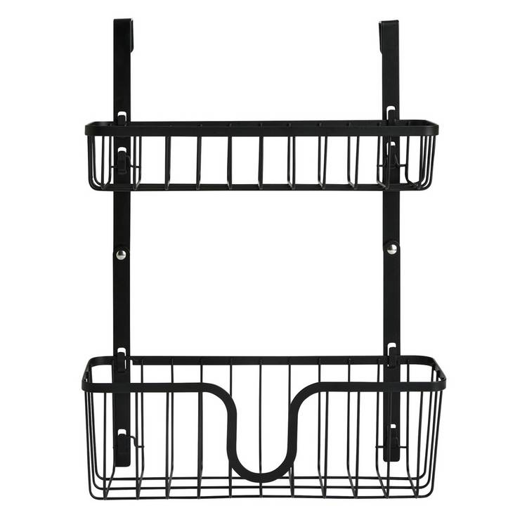 Argos Home 2 tier over door storage organiser in black - British product