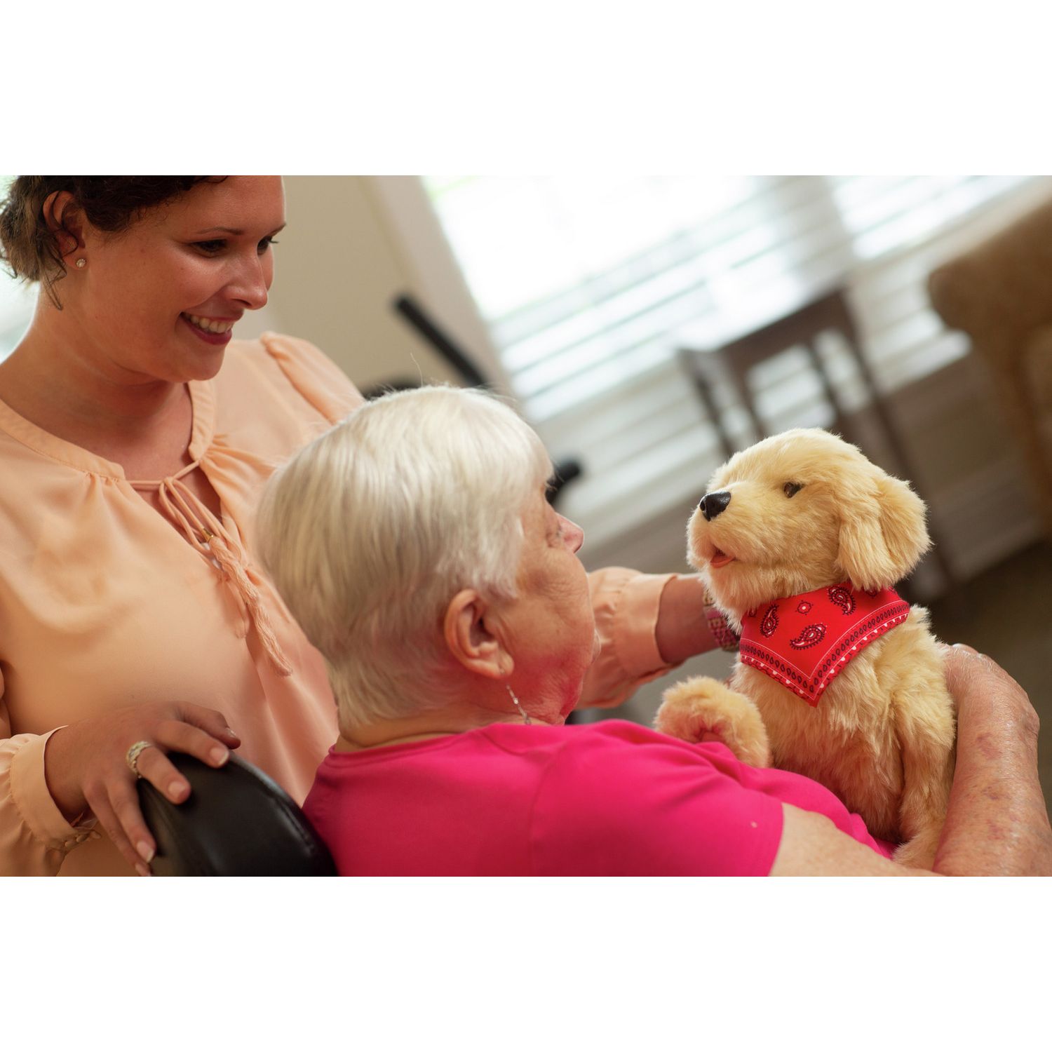 Joy For All golden robotic companion dog (British brand)