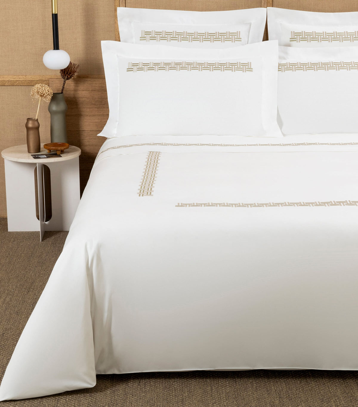 Frette basket weave Super King duvet cover 260cm x 240cm - British product