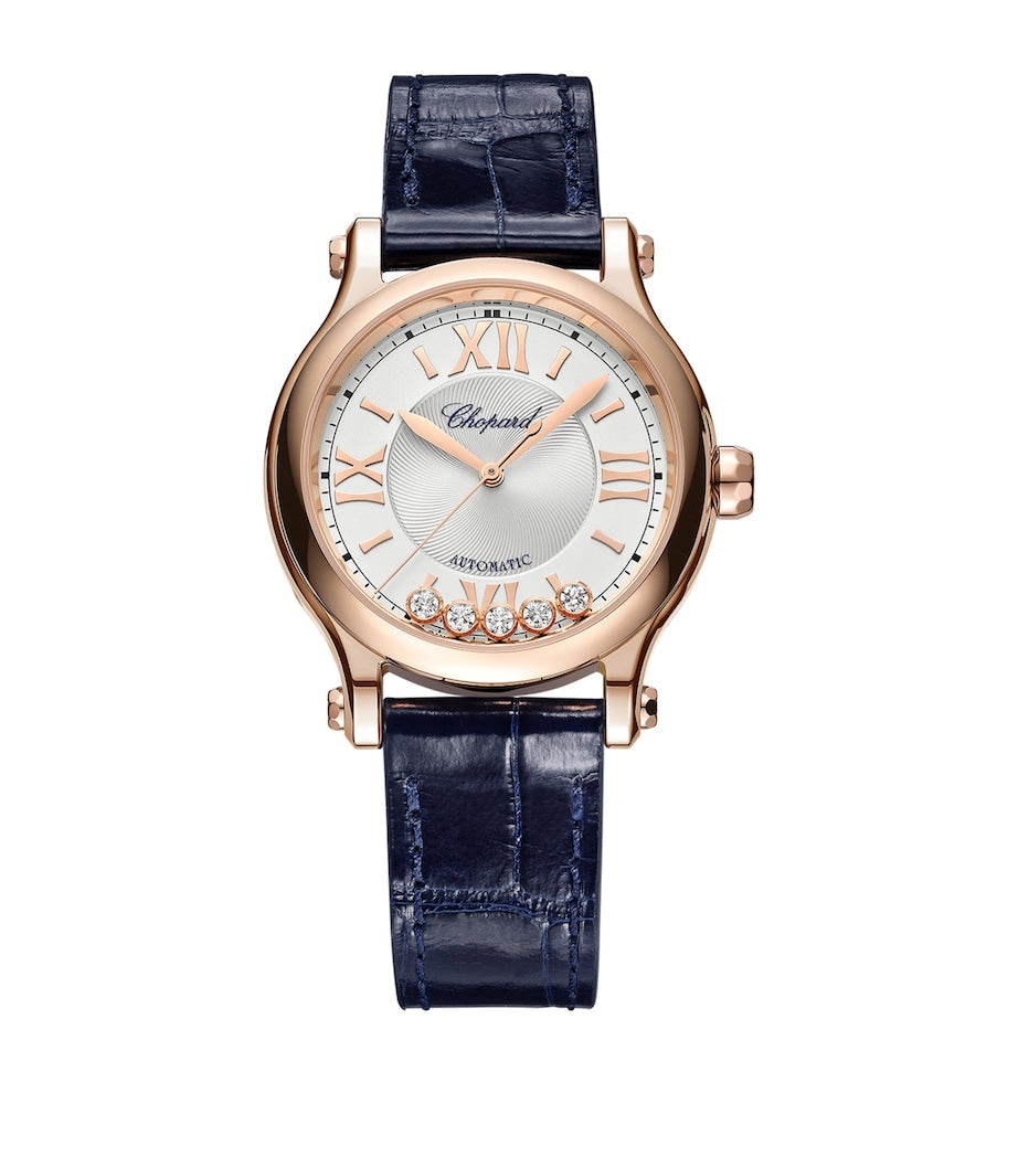 Chopard Happy Sport automatic watch rose gold 33mm - British product