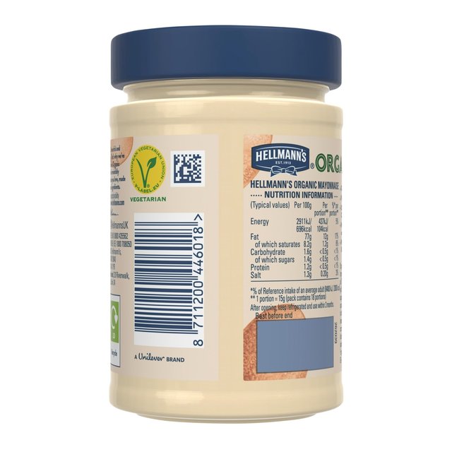 Hellmann's Organic Mayonnaise   270g GOODS M&S   