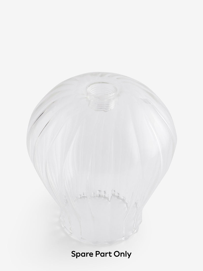 Hampton clear glass shade 13.5cm - British product