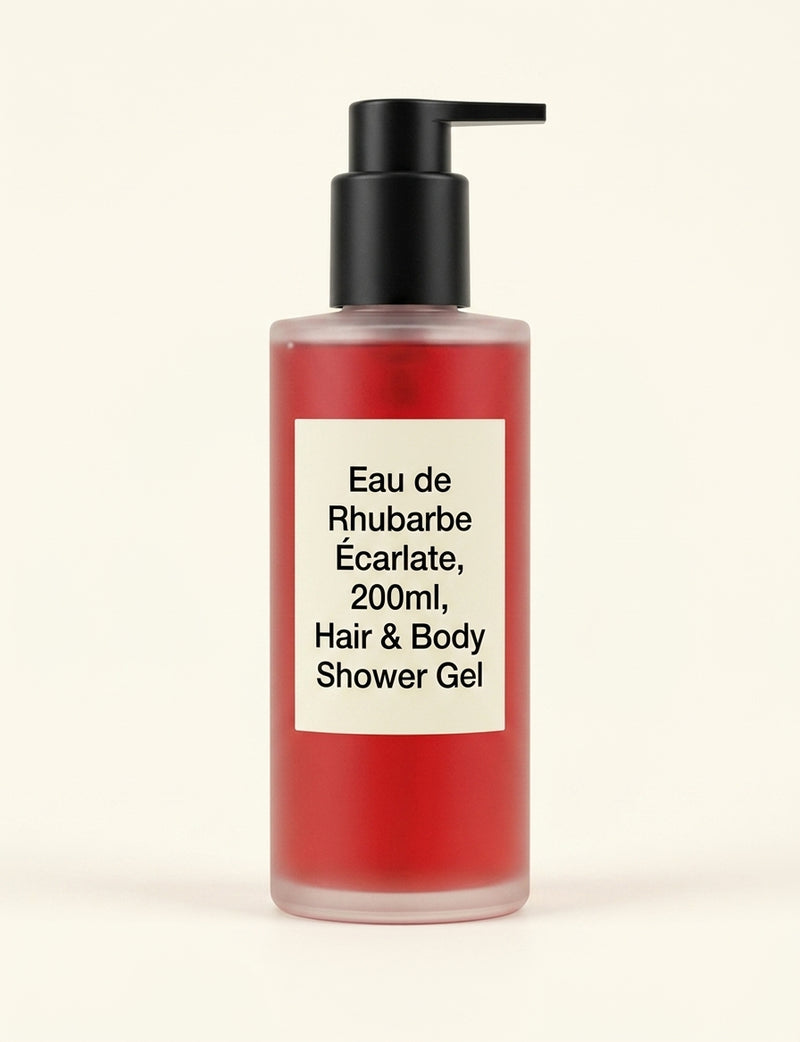 Hermès Eau de rhubarbe écarlate shower gel 200ml - British product